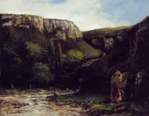 The Gorge by Gustave Courbet - Oil Painting Reproduction