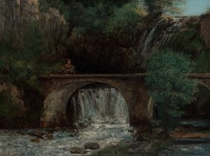The Great Bridge by Gustave Courbet Oil Painting
