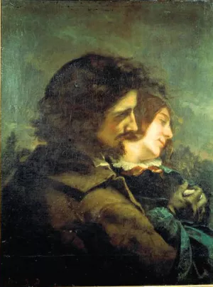 The Happy Lovers by Gustave Courbet Oil Painting