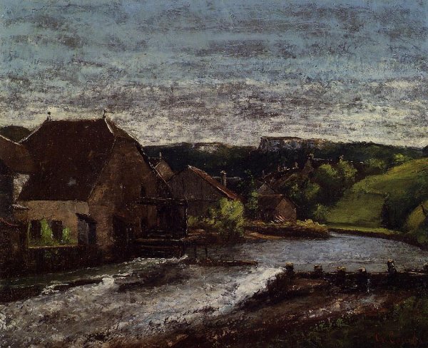 The Loue Valley by Gustave Courbet - Hand-Painted Oil Painting Reproduction