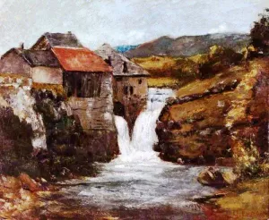 The Mill at Orbe by Gustave Courbet Oil Painting