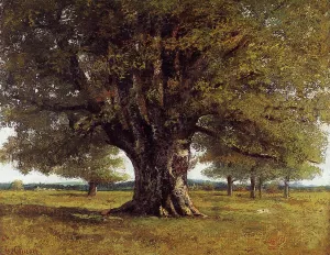 The Oak at Flagey also known as The Oak of Vercingetoris by Gustave Courbet - Oil Painting Reproduction