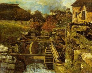The Ornans Paper Mill Oil painting by Gustave Courbet