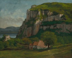 The Rock of Hautepierre by Gustave Courbet Oil Painting