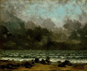 The Sea by Gustave Courbet Oil Painting