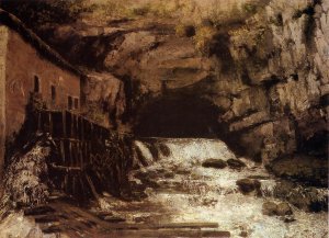 The Source of the Loue 2 by Gustave Courbet Oil Painting