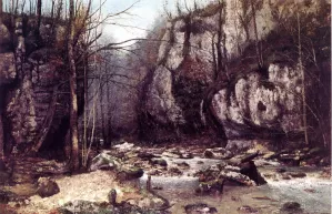 The Stream of the Puits-Noir at Ornans by Gustave Courbet Oil Painting