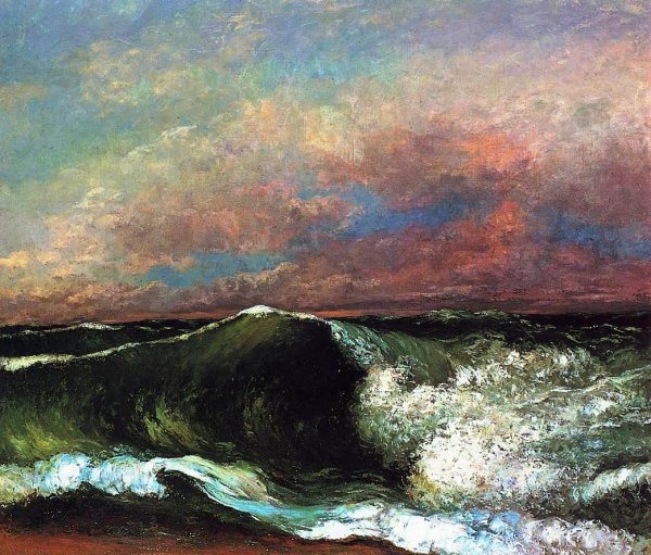 Main Product Photo of The Wave 2 Painting by Gustave Courbet