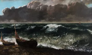 The Wave by Gustave Courbet Oil Painting