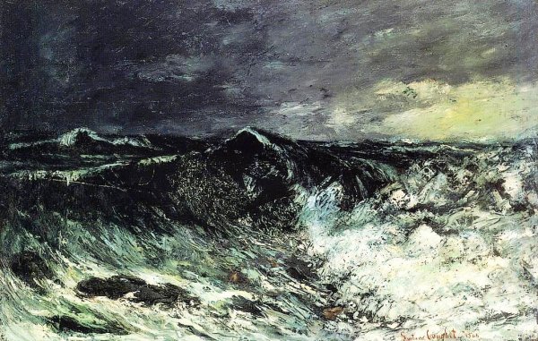 Main Product Photo of The Wave Painting by Gustave Courbet