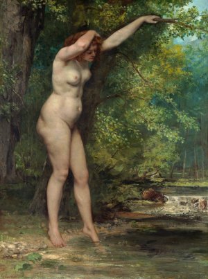 The Young Bather by Gustave Courbet Oil Painting