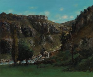 Vallee De La Loue Pres Mouthiers-Haute-Pierre by Gustave Courbet Oil Painting