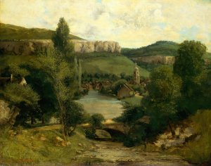 View of Ornans by Gustave Courbet Oil Painting