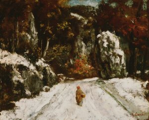 Winter in the Jura by Gustave Courbet Oil Painting