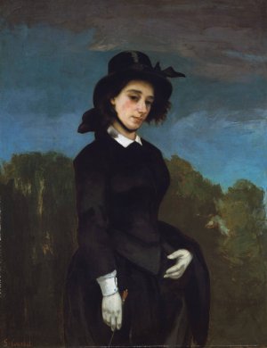 Woman in a Riding Habit by Gustave Courbet Oil Painting
