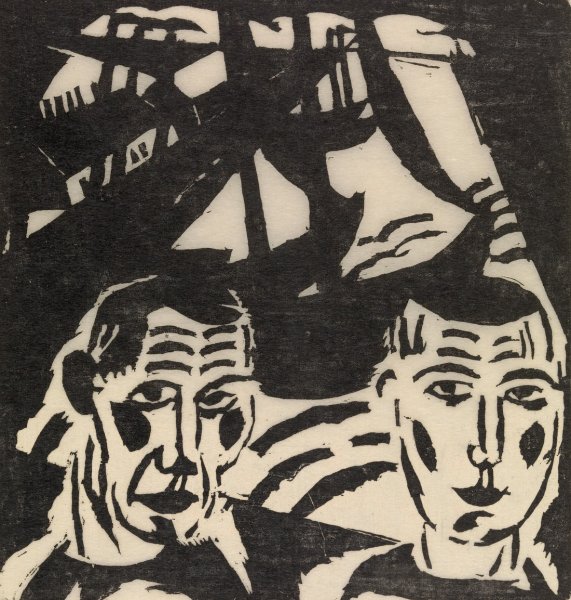 Dutch Fishermen  by Gustave De Smet - Hand-Painted Oil Painting Reproduction