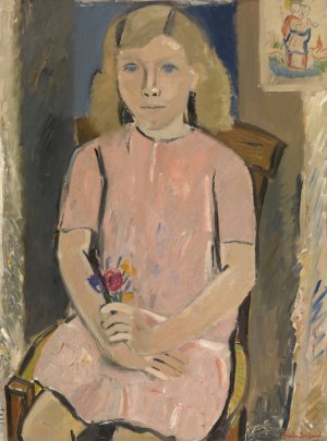 Girl in Pink by Gustave De Smet Oil Painting