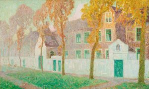 Le Beguinage a Bruges by Gustave De Smet Oil Painting
