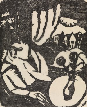 Seated Woman at the Window by Gustave De Smet Oil Painting