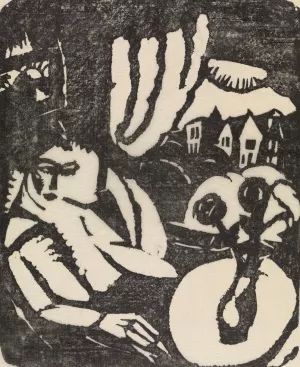 Seated Woman at the Window by Gustave De Smet Oil Painting