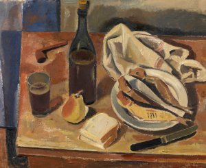 Still Life with Herring by Gustave De Smet Oil Painting