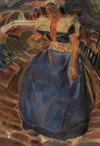 Woman from Spakenburg  by Gustave De Smet - Hand-Painted Oil Painting Reproduction