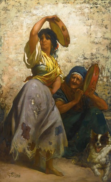 Main Product Photo of A Gypsy Dancing The Zorongo Painting by Gustave Dore