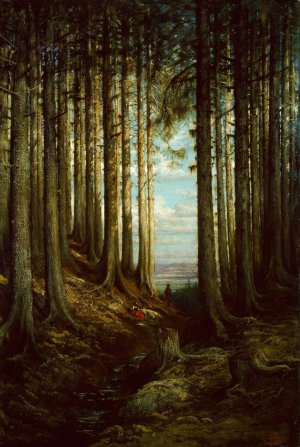 Alpine Scene by Gustave Dore Oil Painting
