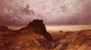 Castle on the Isle of Skye by Gustave Dore Oil Painting