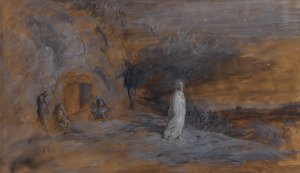 Christ coming out of the tomb by Gustave Dore Oil Painting