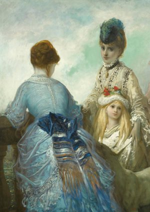 La promenade by Gustave Dore Oil Painting