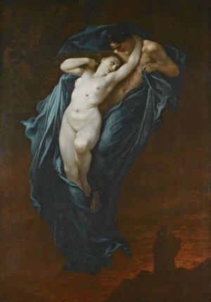 Paolo and Francesca da Rimini by Gustave Dore Oil Painting