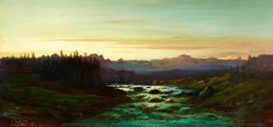 Paysage de Montagnes by Gustave Dore Oil Painting