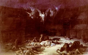 The Christian Martyrs Oil painting by Gustave Dore