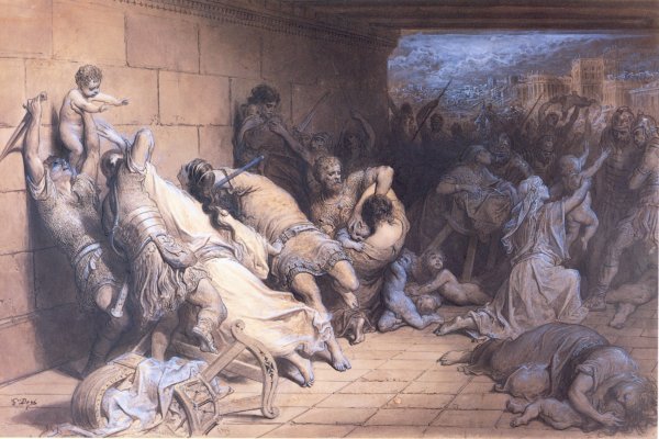 Main Product Photo of The Martyrdom of the Holy Innocents Painting by Gustave Dore