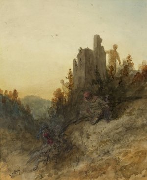 The Princess is Held Captive by Gustave Dore Oil Painting