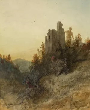 The Princess is Held Captive by Gustave Dore Oil Painting