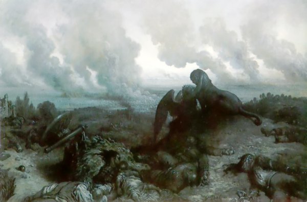 Main Product Photo of The Riddle of the Sphinx Painting by Gustave Dore