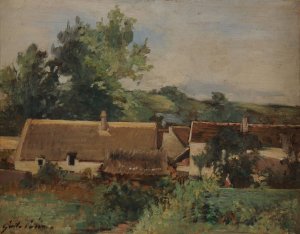 Un village by Gustave Henri Colin Oil Painting