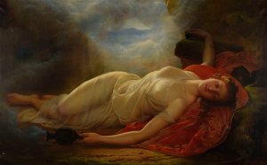 Psyche evanouie by Gustave Housez Oil Painting