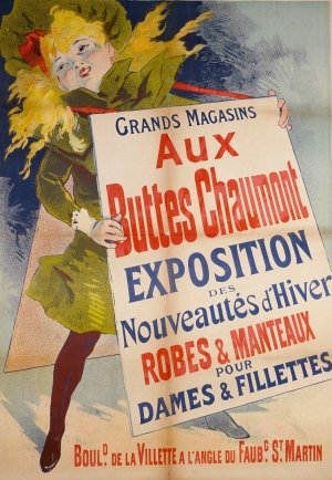 Aux Buttes Chaumont Oil painting by Jules Cheret