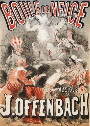 Boule De Neige, Musique De J.Offenbach by Jules Cheret Oil Painting