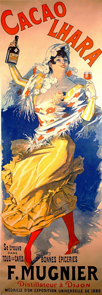 Main Product Photo of Cacao Lhara Andre Cheret Painting by Jules Cheret