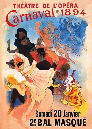 Carnivale Poster by Jules Cheret - Oil Painting Reproduction