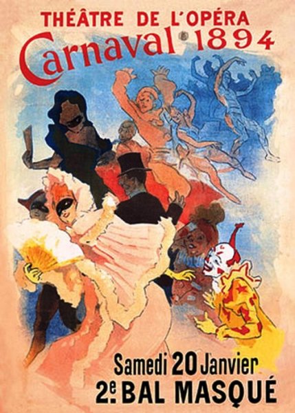 Main Product Photo of Carnivale Poster Painting by Jules Cheret