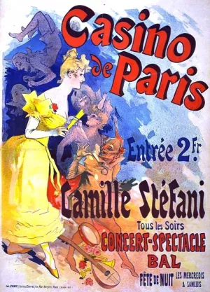 Casino de Paris Poster painting by Jules Cheret
