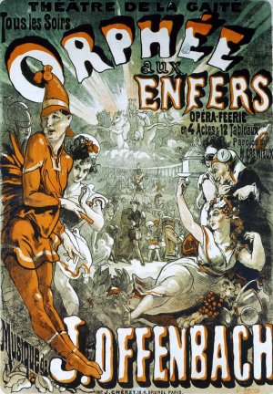 Cheret Orphee aux Enfers Oil painting by Jules Cheret