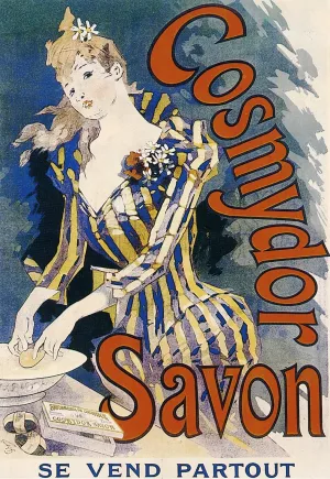 Cosmydor Savon painting by Jules Cheret