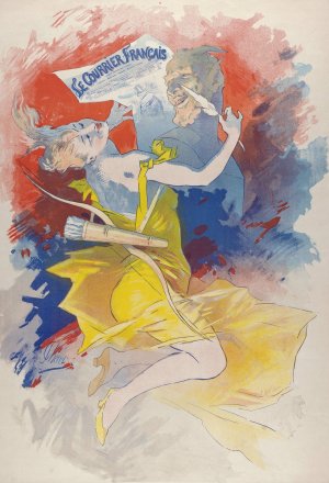 Courrier francais Oil painting by Jules Cheret