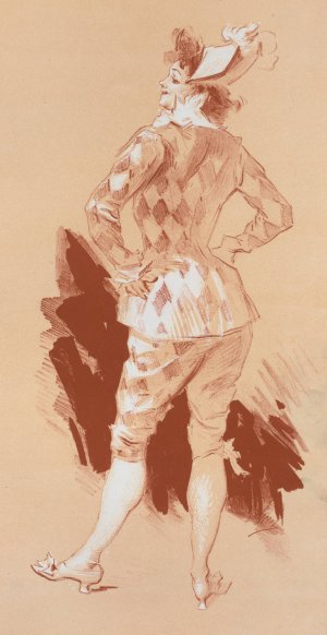 Dessin original pour la couverture des Maitres de l'Affiche by Jules Cheret Oil Painting